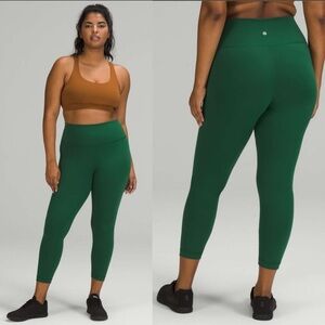 Lululemon Wunder Train High-Rise Tight 25" Everglade Green sz.0
